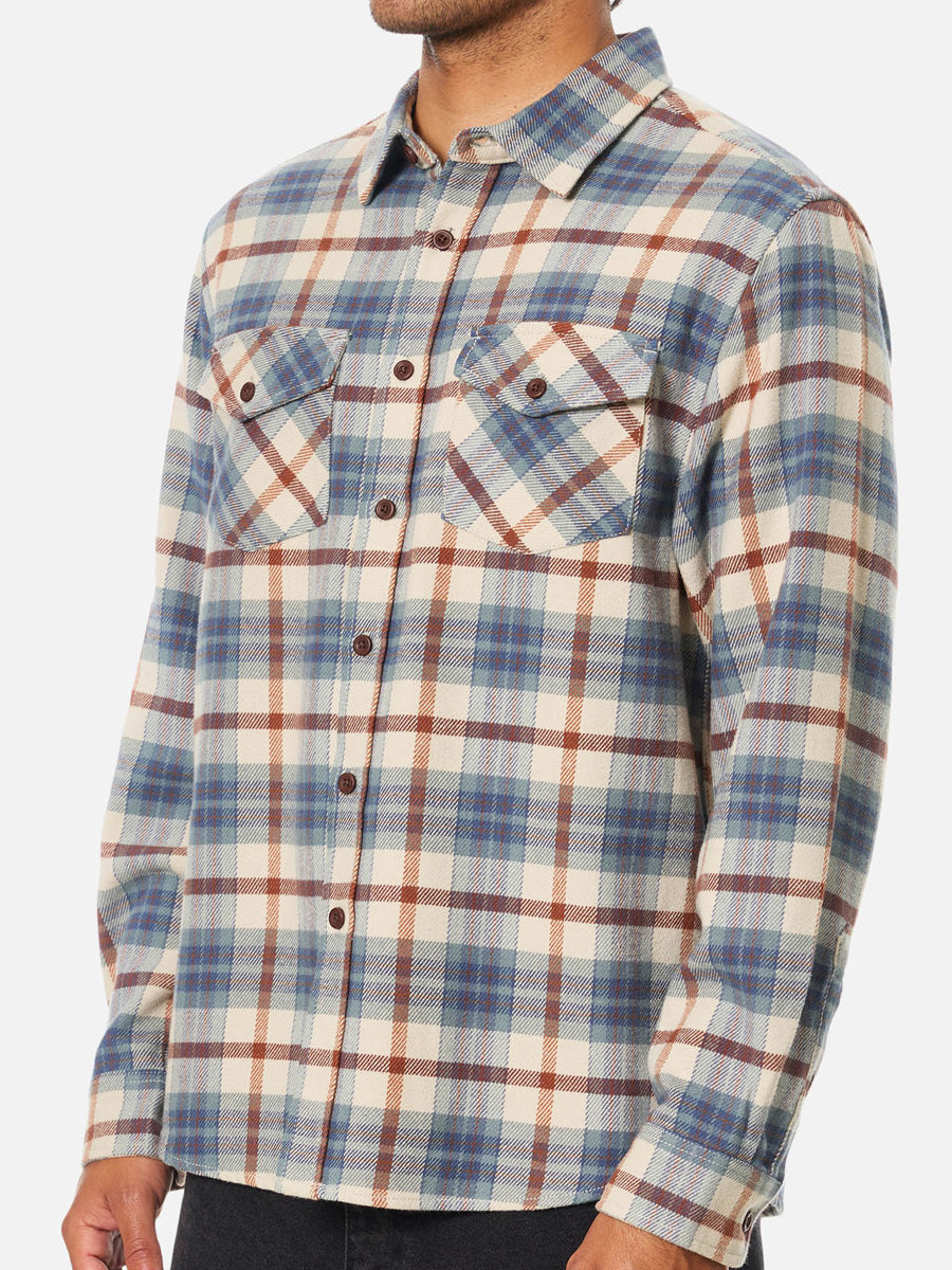 KATIN SIERRA FLANNEL - DUSTY BLUE SHIRT -