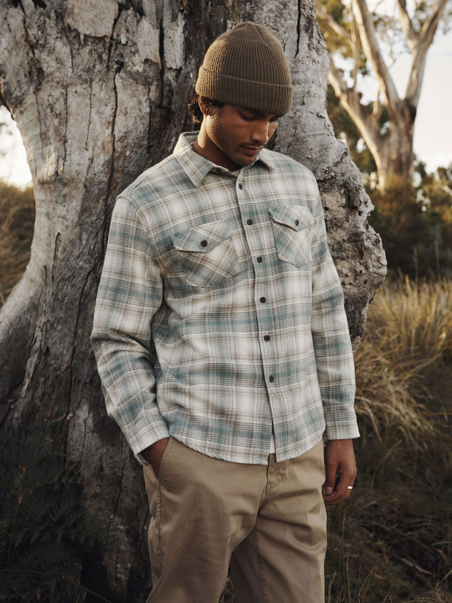 KATIN SIERRA FLANNEL - ATLANTIC GREEN SHIRT -