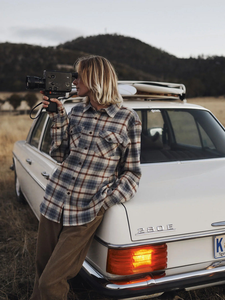 KATIN SIERRA FLANNEL - DUSTY BLUE SHIRT -