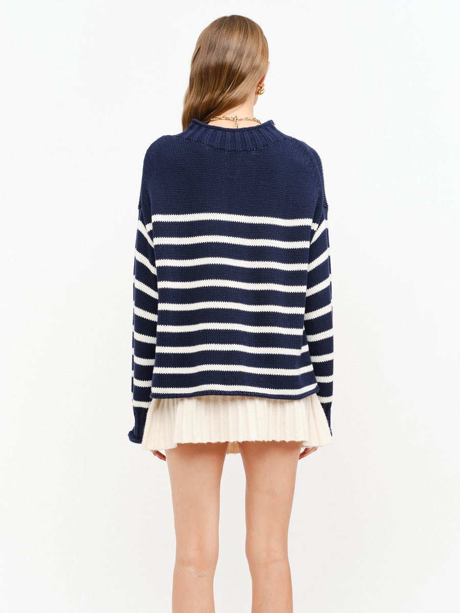 SKYLAR SWEATER - NAVY