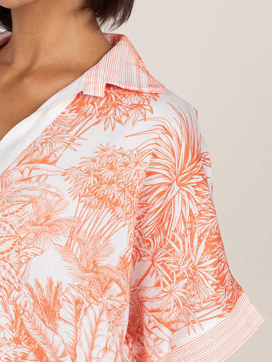 CHARLI STELLA TOP - CORAL SHIRTS CHARLI