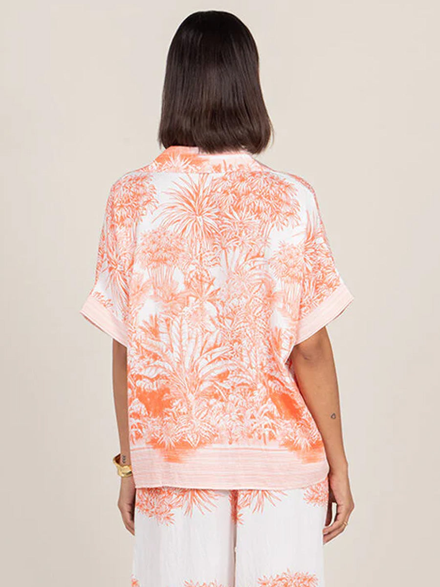 CHARLI STELLA TOP - CORAL SHIRTS CHARLI