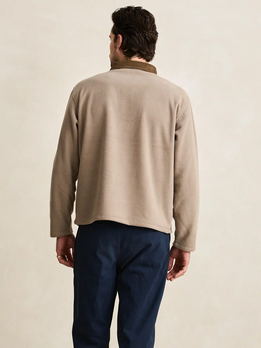 RHYTHM LADDER POLAR LONG-SLEEVE POLO - STONE