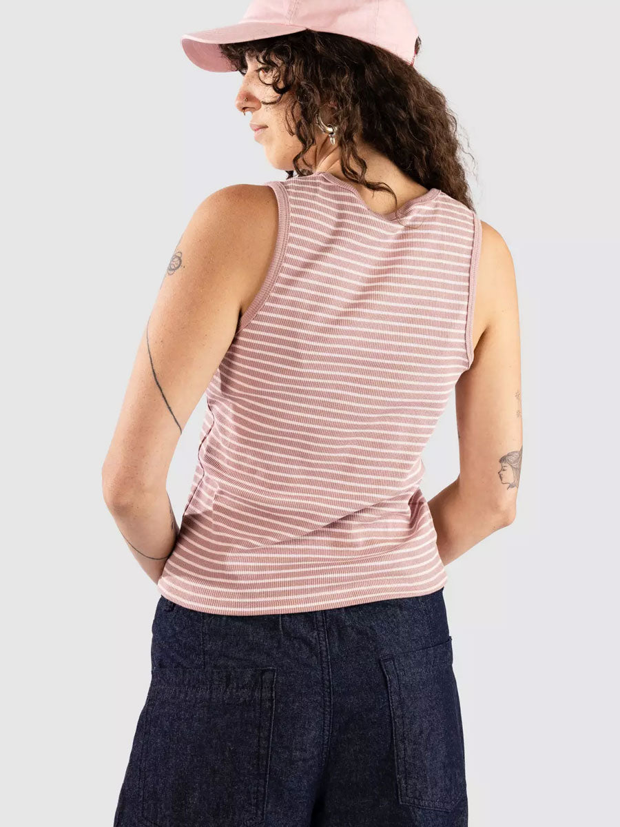 STRIPED TANK TOP - ROSE
