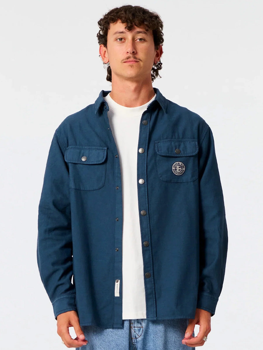 CRITICAL SLIDE SUN CURED OVERSHIRT - WORKER BLUE SHIRTS CRITICAL SLIDE
