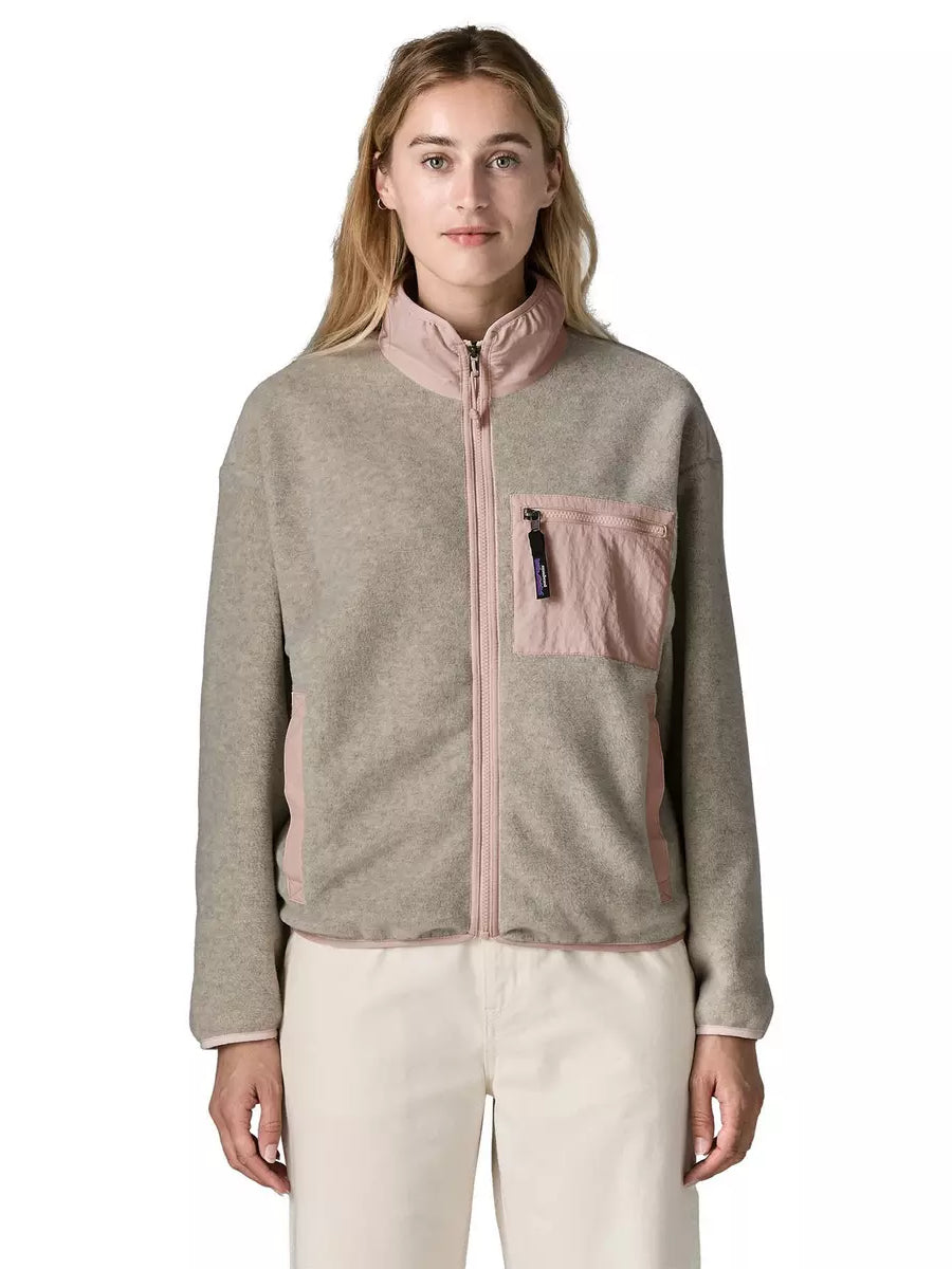 PATAGONIA SYNCHILLA JACKET - OATMEAL HEATHER WITH PINK FROST | OAK CLOTHING CO.