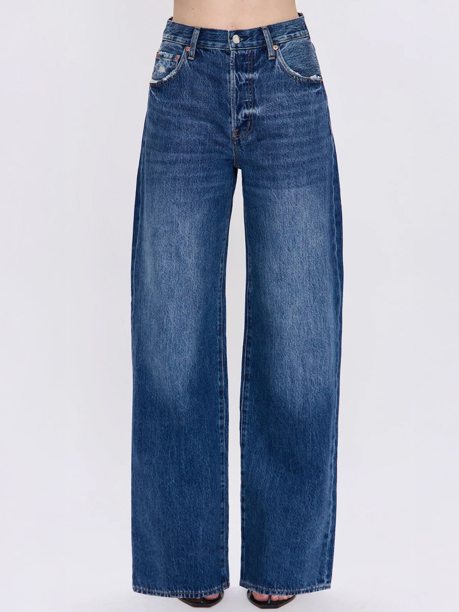 PISTOLA TATE HIGH RISE BOWED WIDE LEG JEAN - FULTON JEANS -
