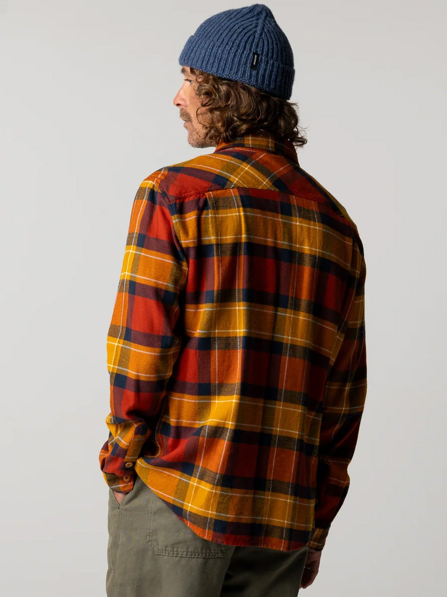 FINISTERRE BEARDSMORE SHIRT - TERRACOTTA CHECK SHIRT -