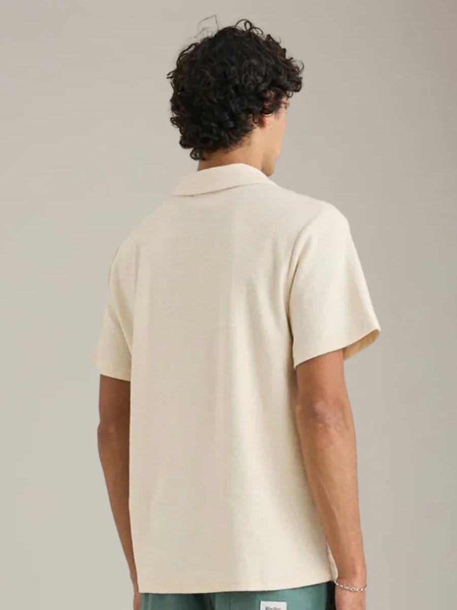 RHYTHM REVERSE TERRY SHORT-SLEEVE SHIRT - NATURAL T-SHIRTS RHYTHM