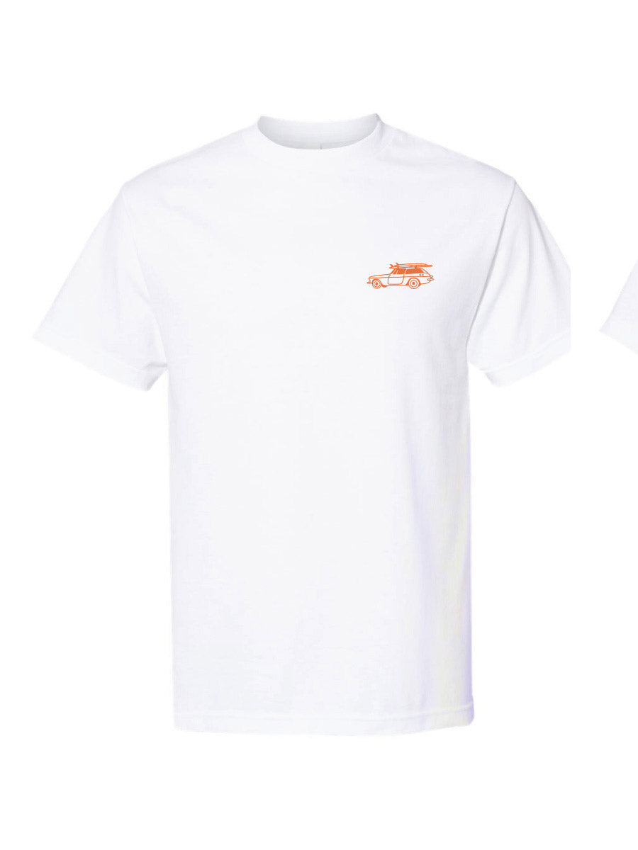 OAK SURF CLUB TRUCK TEE - WHITE T-SHIRTS OAK SURF CLUB