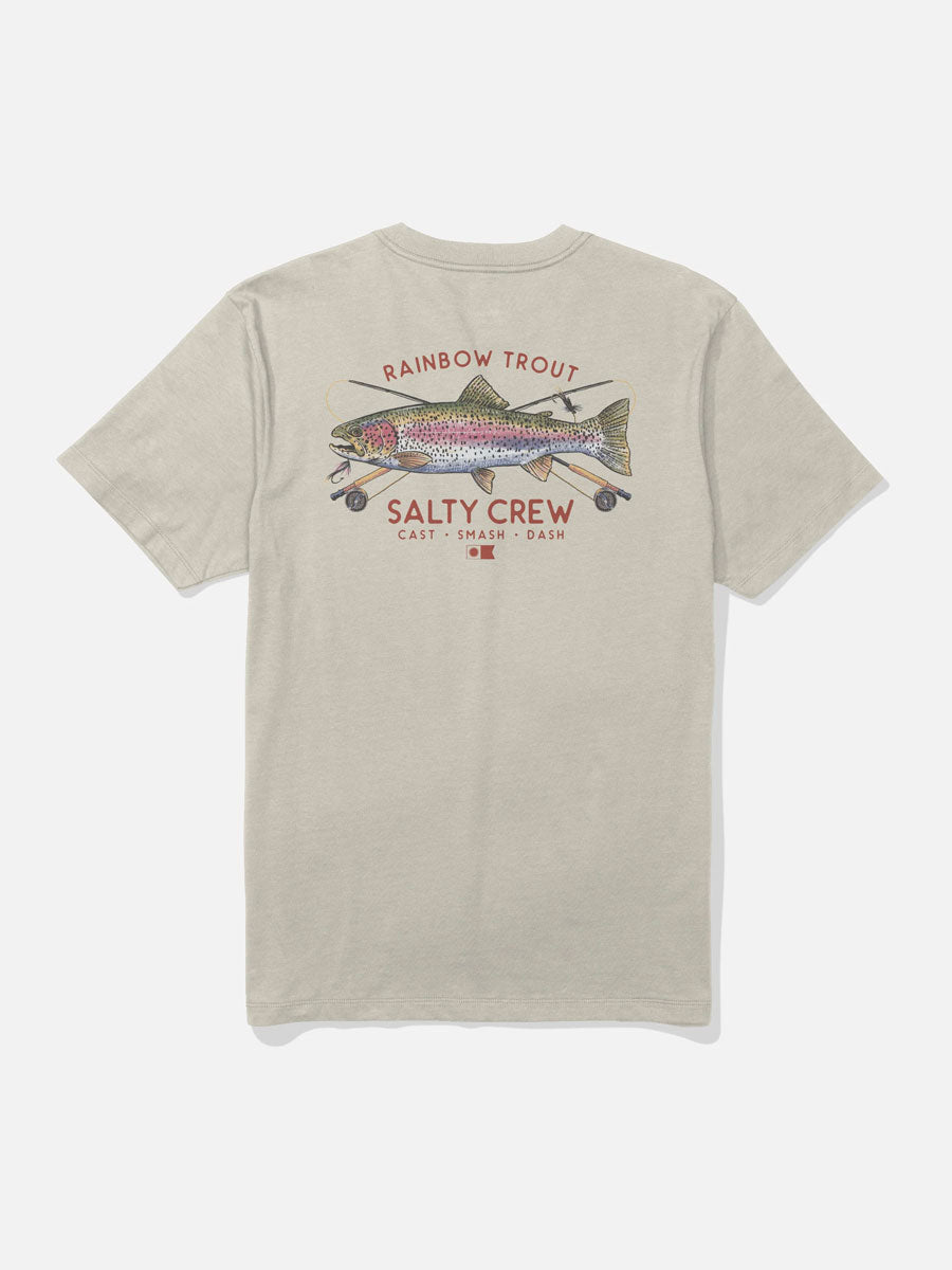 SALTY CREW TROUT MOUNT SHORT-SLEEVE TEE - BONE TSHIRT -