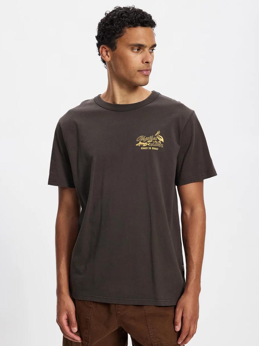 RHYTHM C2C VINTAGE SS T-SHIRT - VINTAGE BLACK SHIRT -