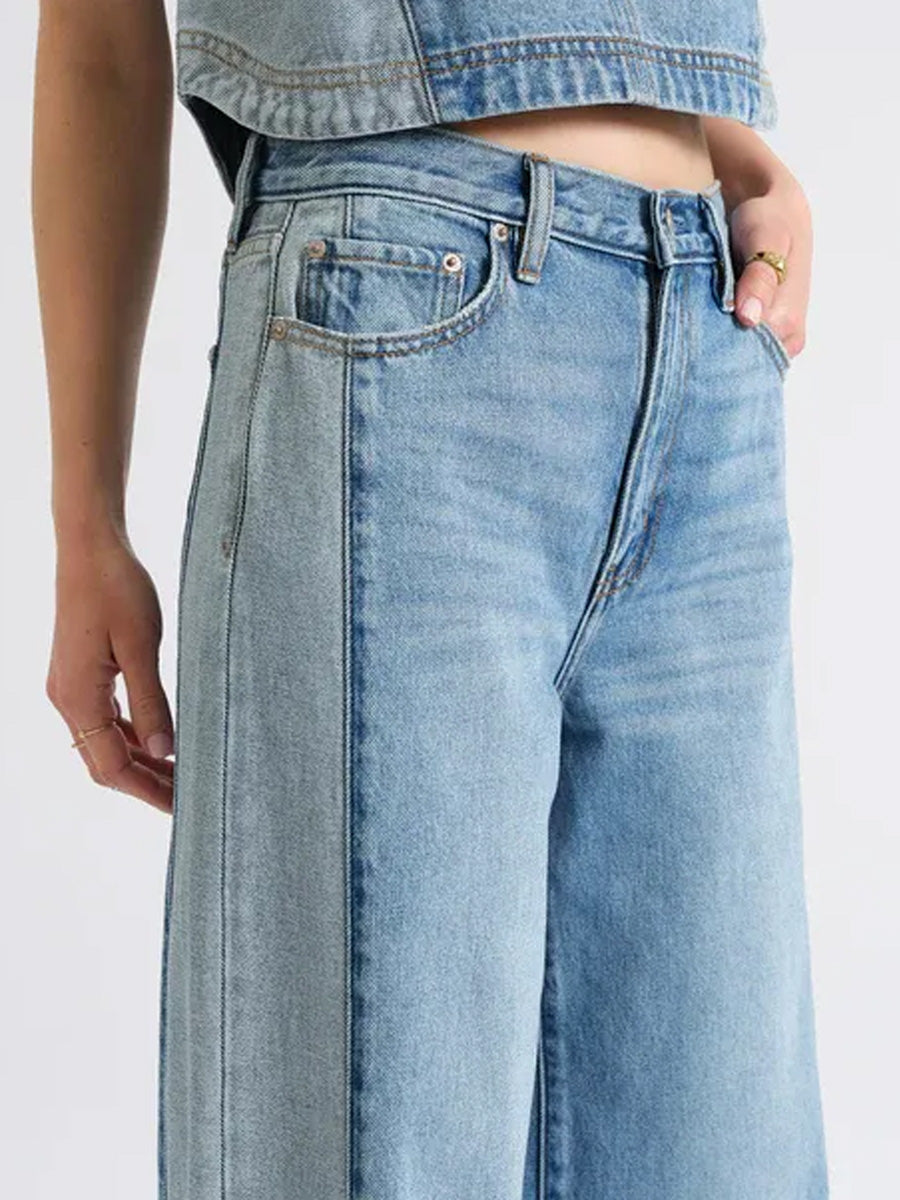 DAZE THE WANDERER MID RISE PALAZZO - COASTING JEANS DAZE DENIM