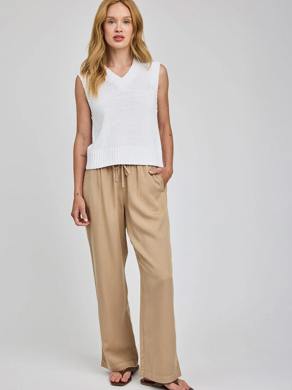 GENTLE FAWN GABRIEL PANT - WASHED KHAKI PANTS GENTLE FAWN