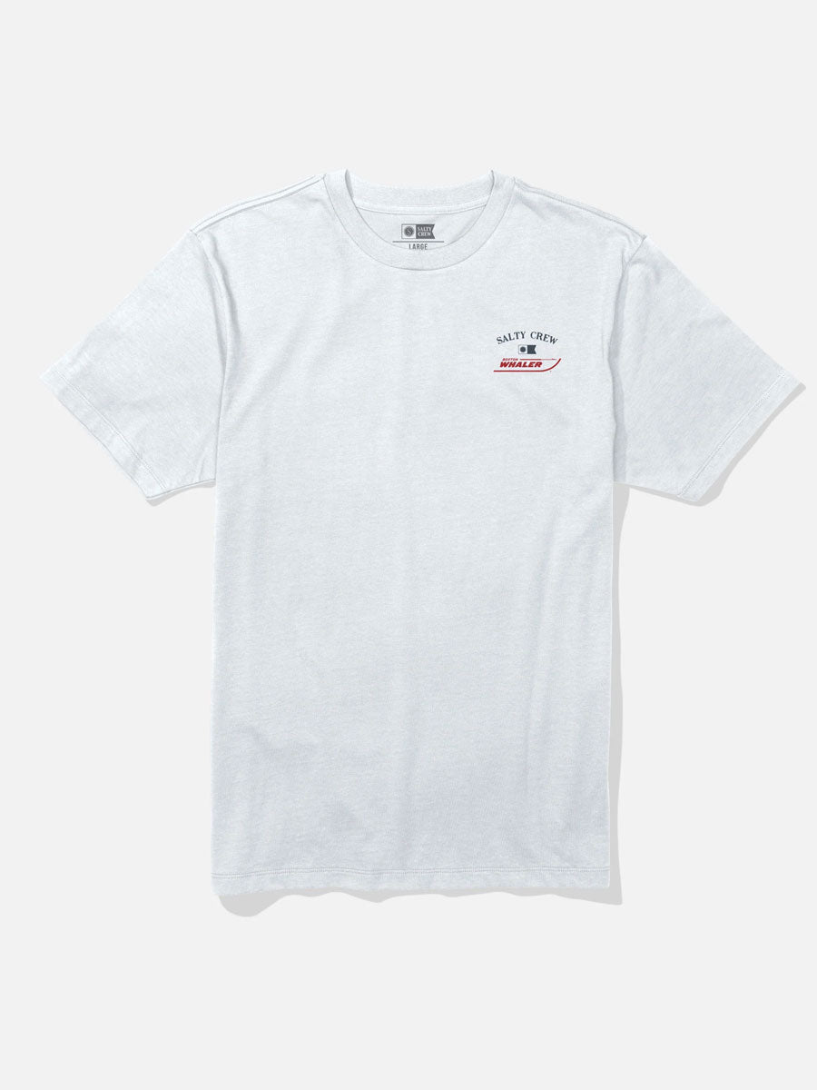 SALTY CREW WHALER CHASE SHORT-SLEEVE TEE - WHITE