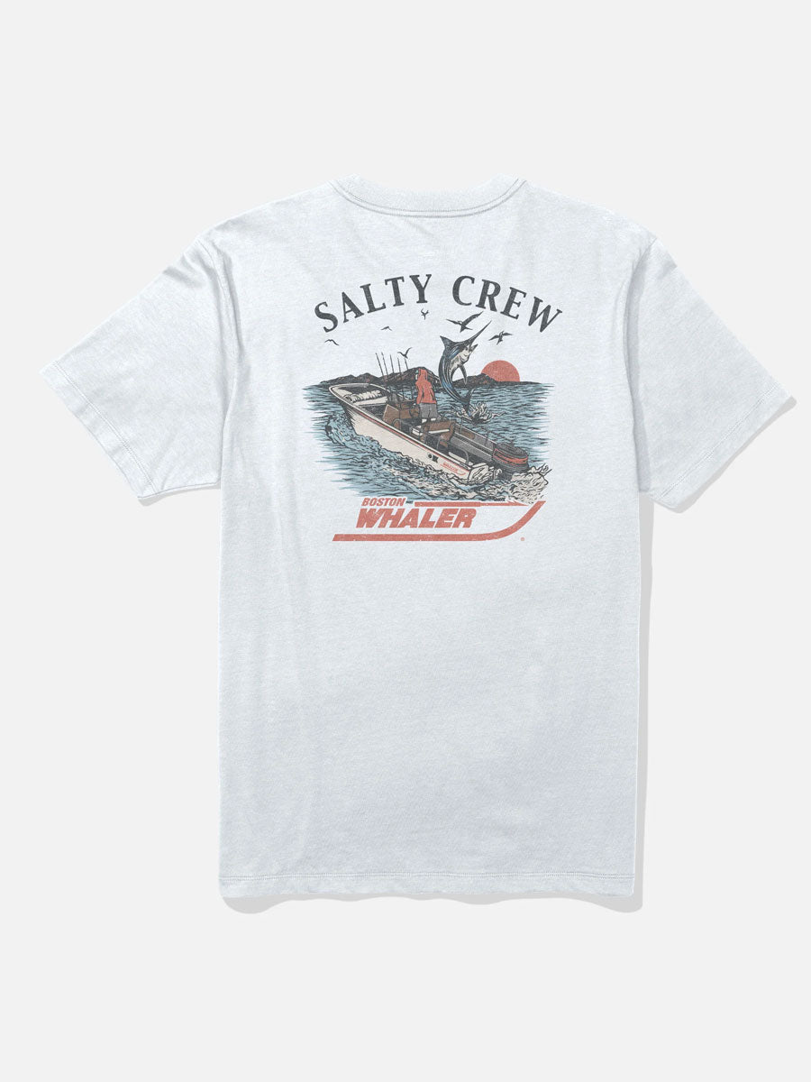 SALTY CREW WHALER CHASE SHORT-SLEEVE TEE - WHITE