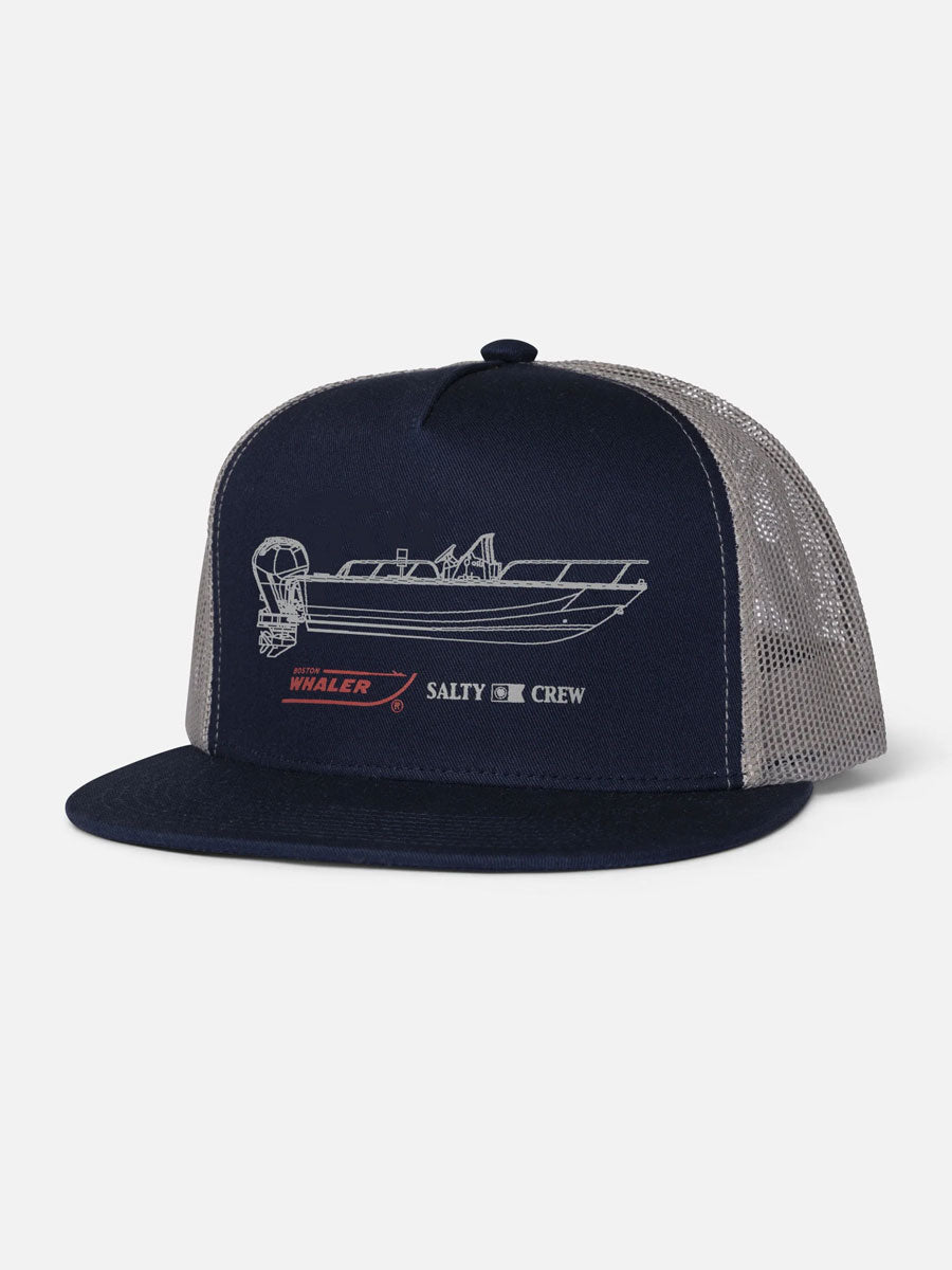 SALTY CREW WHALER TRUCKER - NAVY