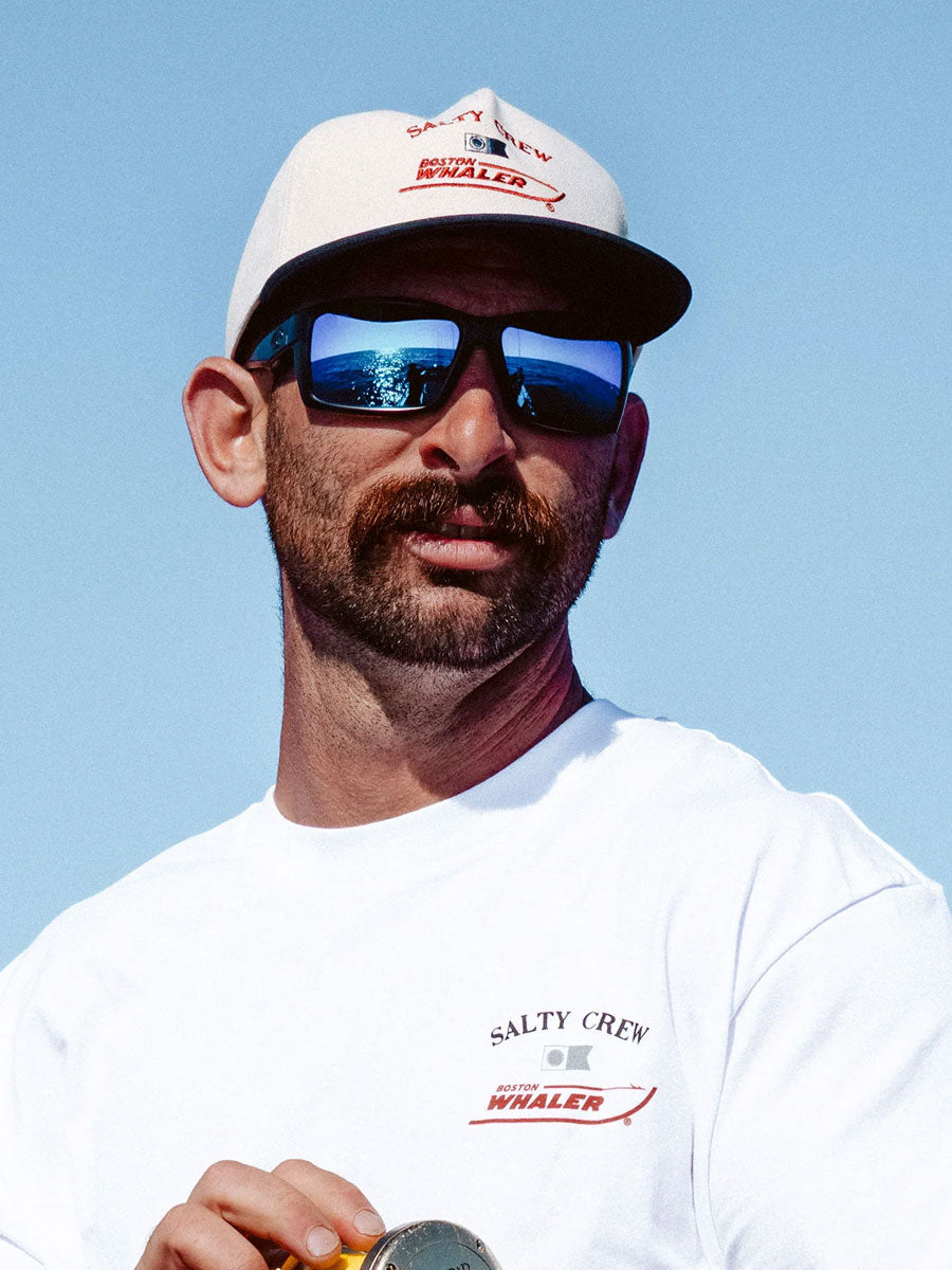 SALTY CREW WHALER SNAPBACK - OFF WHITE