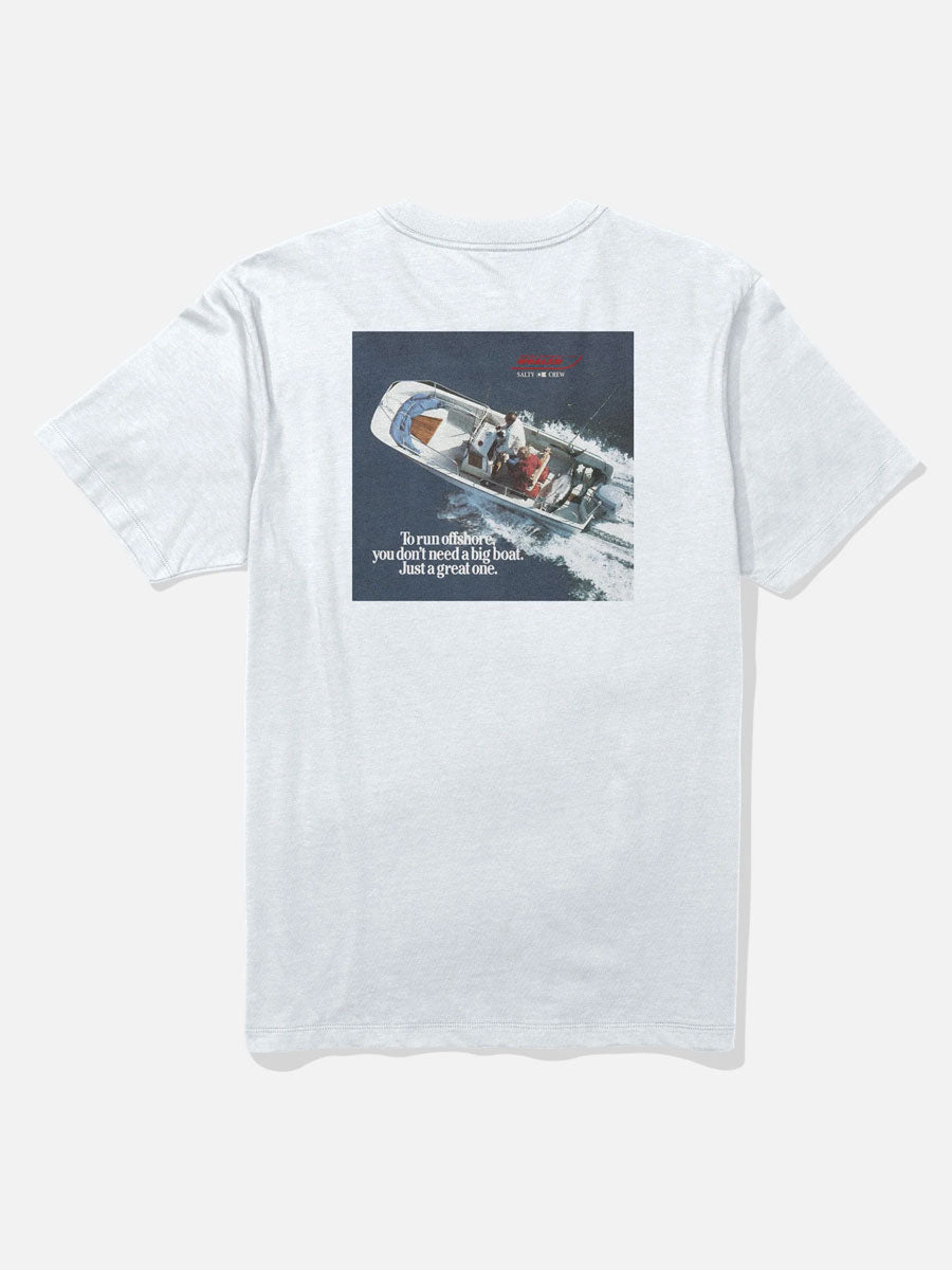 SALTY CREW WHALER OFFSHORE SHORT-SLEEVE TEE - WHITE