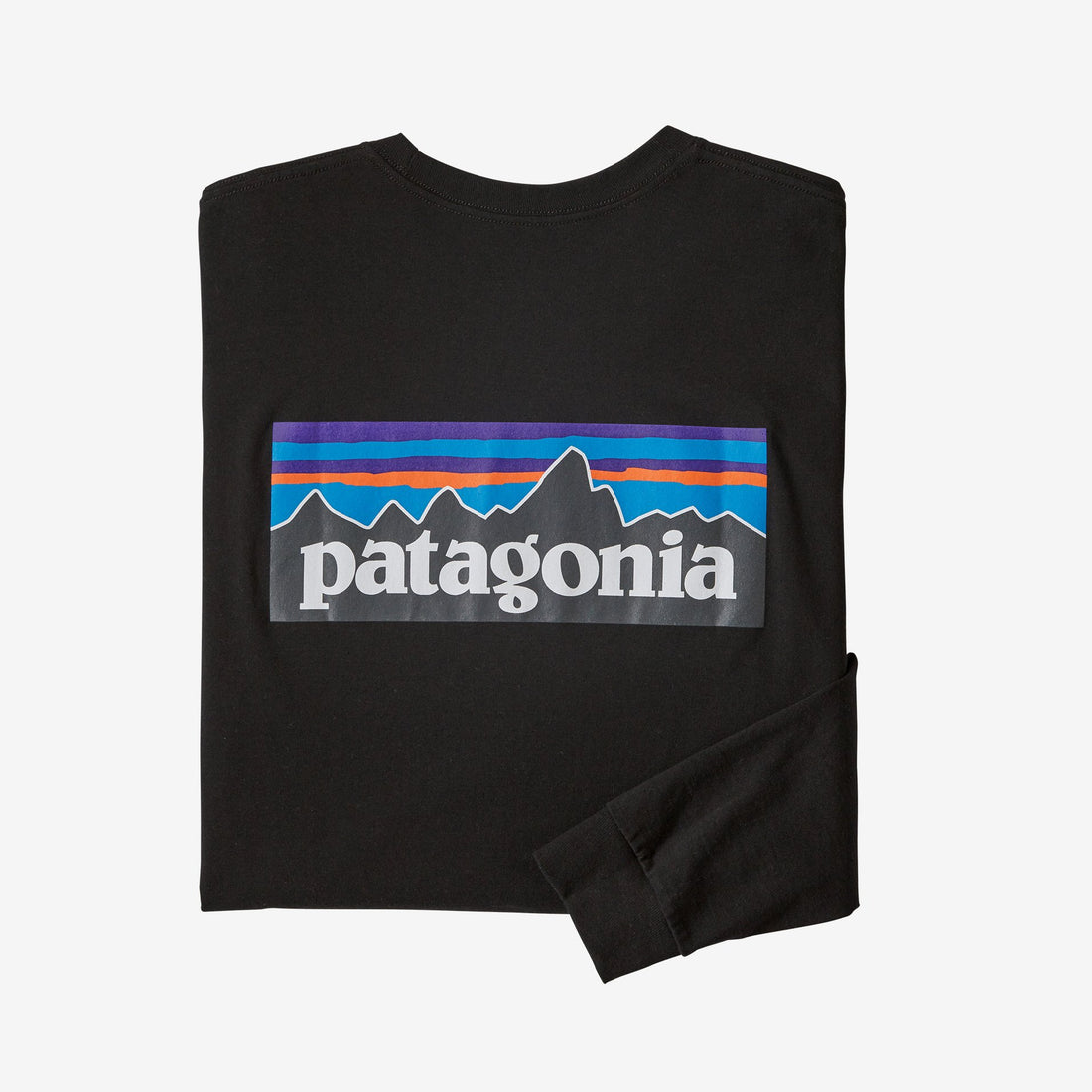 PATAGONIA MEN'S L/S P-6 LOGO RESPONSIBILI-TEE - BLACK SHIRT PATAGONIA   