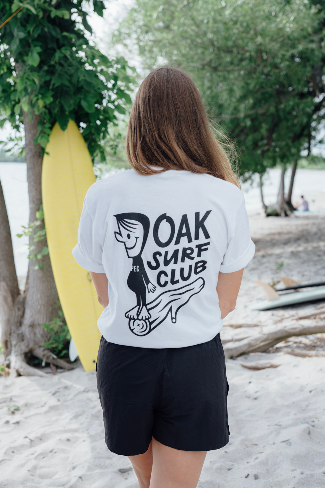 OAK SURF CLUB UNISEX GROVER TEE - WHITE TSHIRT OAK SURF CLUB   